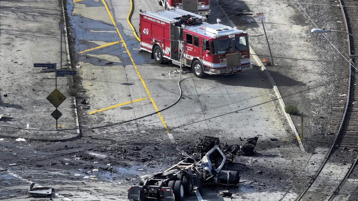 Explosion of Compressed Natural Gas Truck Injures Nine Los Angeles Firefighters
