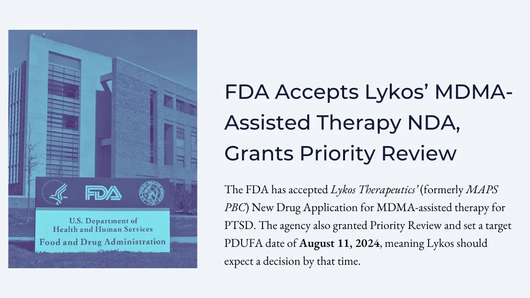 FDA Priority Review of Lykos Therapeutics’ New Drug Application: A Landmark in Psychedelic-Assisted Therapy